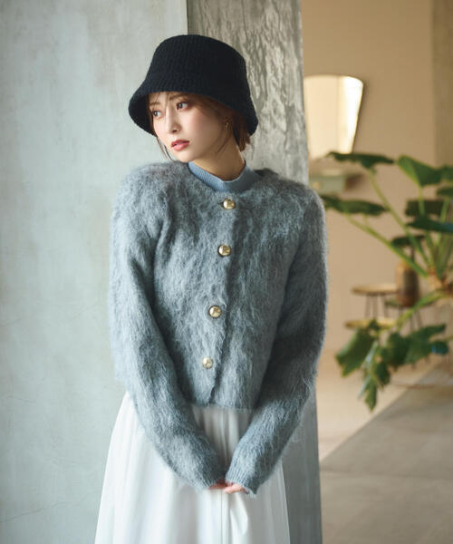 EDIT COLOGNE（エディットコロン）の「リブハット（ハット・レディース・ブラック/ホワイト・ﾌﾘ-）」の5枚目の写真