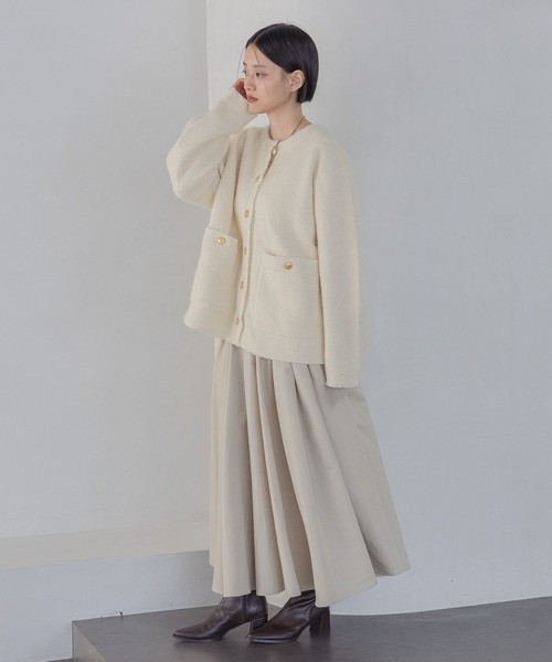 セール】アンゴラウールツィードカーディガン（カーディガン/ボレロ