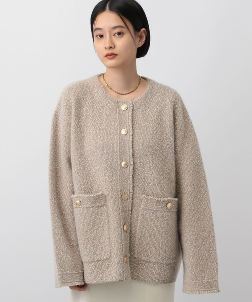 セール】アンゴラウールツィードカーディガン（カーディガン/ボレロ