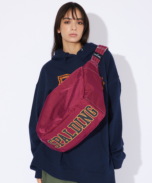 SPALDING（スポルディング）の「【SPALDING / スポルティング】COLLEGE SHOULDER BAG（バックパック/リュック・メンズ・ブラック/ワイン/ネイビー・フリー）」の4枚目の写真