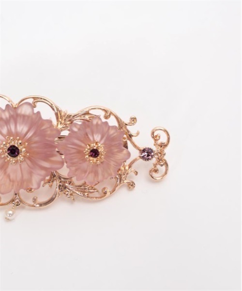 axes femme（アクシーズファム）の「ホマイカフラワーバレッタ（バレッタ/ヘアクリップ・レディース・ゴールド/シルバー・FREE）」の9枚目の写真