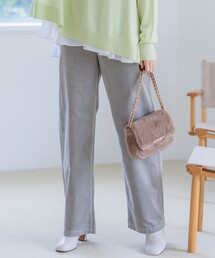 Oggi2月号掲載/新色追加】TRストレッチギャバ テーパードパンツ
