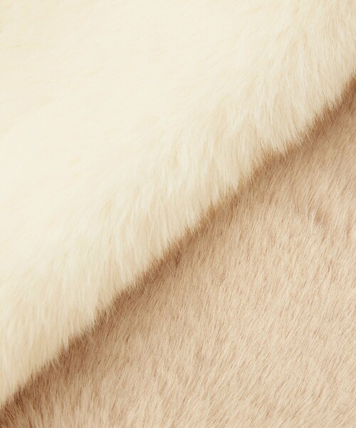 green label relaxing（グリーンレーベルリラクシング）の「フェイクファー リバーシブル マフラー（マフラー・レディース・ライトグレー/オフホワイト/グレー/モカ・FREE）」の8枚目の写真