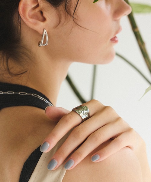 CENE（セネ）の「【CENE】セネ/ワイドバンピーリング（リング・レディース・ゴールド/シルバー・#11/#13）」の9枚目の写真