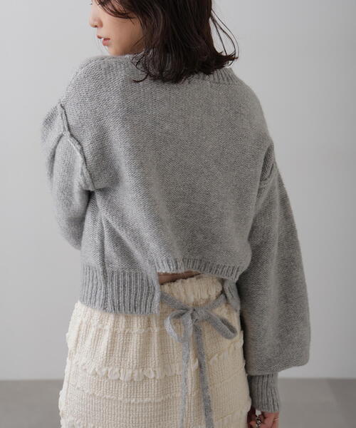 セール】◇バックリボンショート丈ニット（ニット/セーター）｜FREE'S