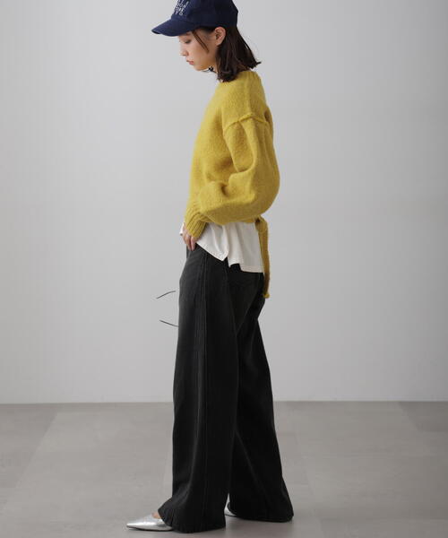 FREE'S MART（フリーズマート）の「◆バックリボンショート丈ニット（ニット/セーター・レディース・グレー/イエロー/ピンク/ブルー/グリーン・FREE）」の20枚目の写真