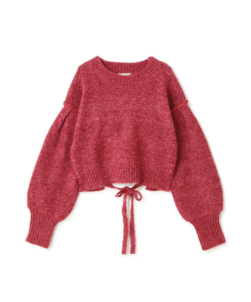 FREE'S MART（フリーズマート）の「◆バックリボンショート丈ニット（ニット/セーター・レディース・グレー/イエロー/ピンク/ブルー/グリーン・FREE）」の14枚目の写真