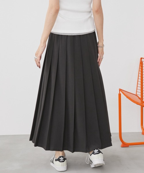 Auntie Rosa Holiday(アンティローザホリデー)の「プリーツロングイージースカート(スカート・レディース・ネイビー/グレー/ブラック・FREE)」の15枚目の写真