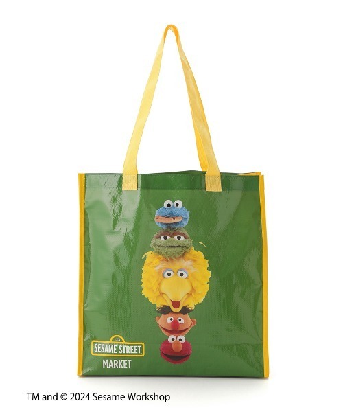SESAME STREET(セサミストリート)の「ショッピングバッグM(エコバッグ/サブバッグ・レディース・グリーン・FREE)」の2枚目の写真