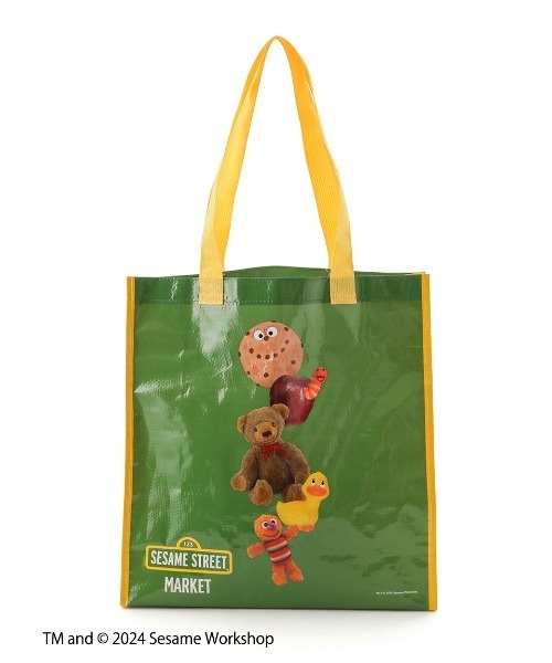SESAME STREET(セサミストリート)の「ショッピングバッグM(エコバッグ/サブバッグ・レディース・グリーン・FREE)」の3枚目の写真