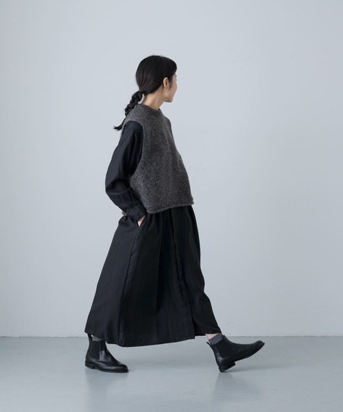 かぐれ（カグレ）の「カラーネップアルパカニットベスト（ベスト