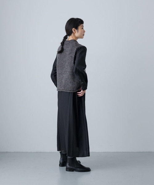 かぐれ（カグレ）の「カラーネップアルパカニットベスト（ベスト