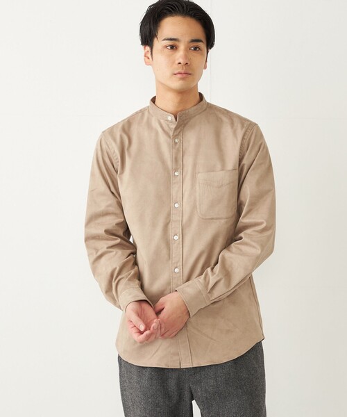 セール】SHIPS Colors: ポリエステル フェイクスエード バンドカラー