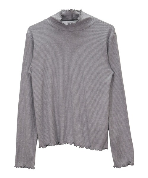 TOKYO SHIRTS（トウキョウシャツ）の「ラメテレコインナーニット（ニット/セーター・レディース・ブルー/グレー/オフホワイト/モカ・M/L）」の3枚目の写真