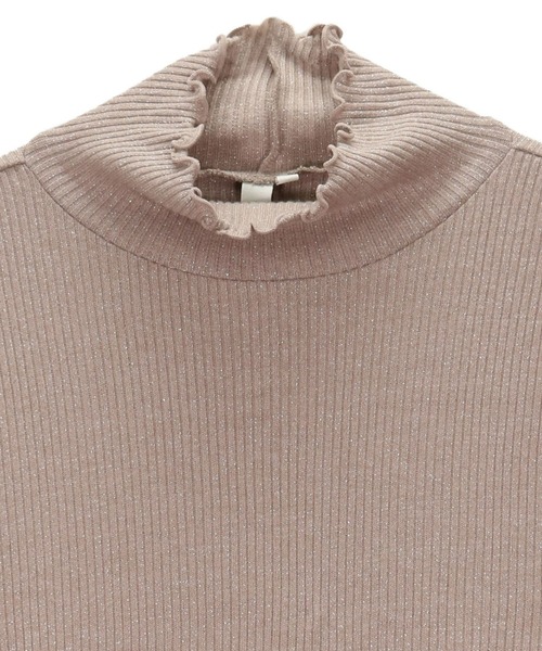 TOKYO SHIRTS（トウキョウシャツ）の「ラメテレコインナーニット（ニット/セーター・レディース・ブルー/グレー/オフホワイト/モカ・M/L）」の13枚目の写真