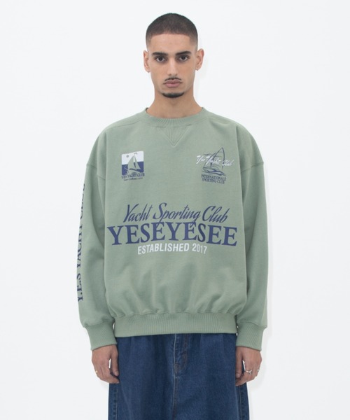 スウェット・トレーナー YESEYESEE YES Yacht Sweatshirt Light Grey YES1067 セール】Y.E.S Yacht Sweatshirt（スウェット）｜YESEYESEE