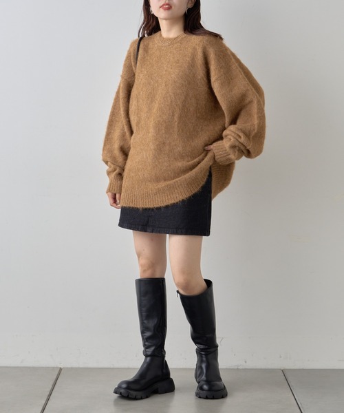 【セール】《10色展開》【WEB限定】シャギーオーバーサイズニット（ニット/セーター）｜CIAOPANIC TYPY（チャオパニックティピー）