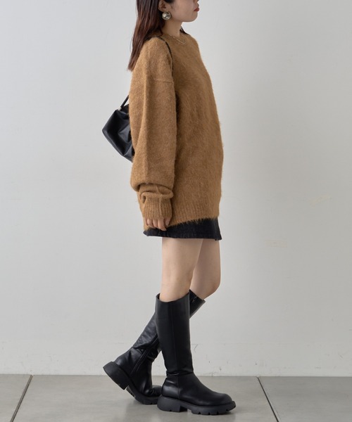 【セール】《10色展開》【WEB限定】シャギーオーバーサイズニット（ニット/セーター）｜CIAOPANIC TYPY（チャオパニックティピー）