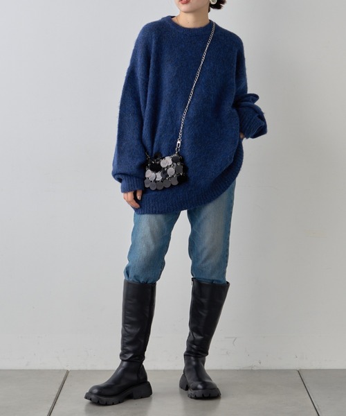 【セール】《10色展開》【WEB限定】シャギーオーバーサイズニット（ニット/セーター）｜CIAOPANIC TYPY（チャオパニックティピー）