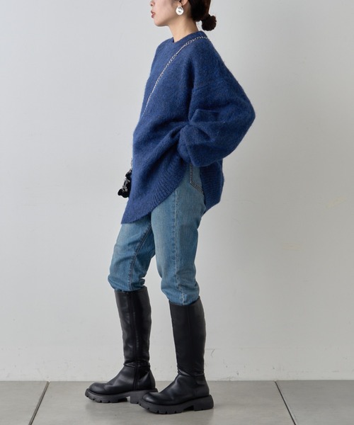 【セール】《10色展開》【WEB限定】シャギーオーバーサイズニット（ニット/セーター）｜CIAOPANIC TYPY（チャオパニックティピー）