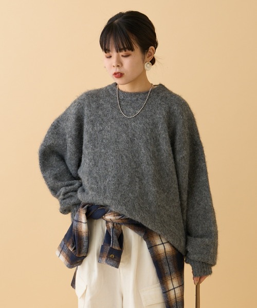 【セール】《10色展開》【WEB限定】シャギーオーバーサイズニット（ニット/セーター）｜CIAOPANIC TYPY（チャオパニックティピー）