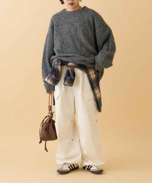 【セール】《10色展開》【WEB限定】シャギーオーバーサイズニット（ニット/セーター）｜CIAOPANIC TYPY（チャオパニックティピー）