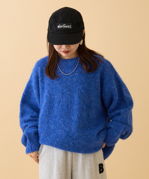 【セール】《10色展開》【WEB限定】シャギーオーバーサイズニット（ニット/セーター）｜CIAOPANIC TYPY（チャオパニックティピー）