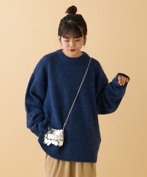 【セール】《10色展開》【WEB限定】シャギーオーバーサイズニット（ニット/セーター）｜CIAOPANIC TYPY（チャオパニックティピー）