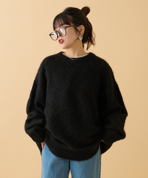 【セール】《10色展開》【WEB限定】シャギーオーバーサイズニット（ニット/セーター）｜CIAOPANIC TYPY（チャオパニックティピー）