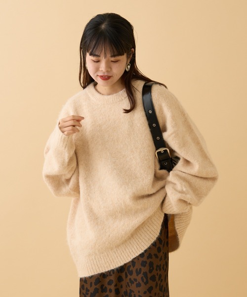 【セール】《10色展開》【WEB限定】シャギーオーバーサイズニット（ニット/セーター）｜CIAOPANIC TYPY（チャオパニックティピー）