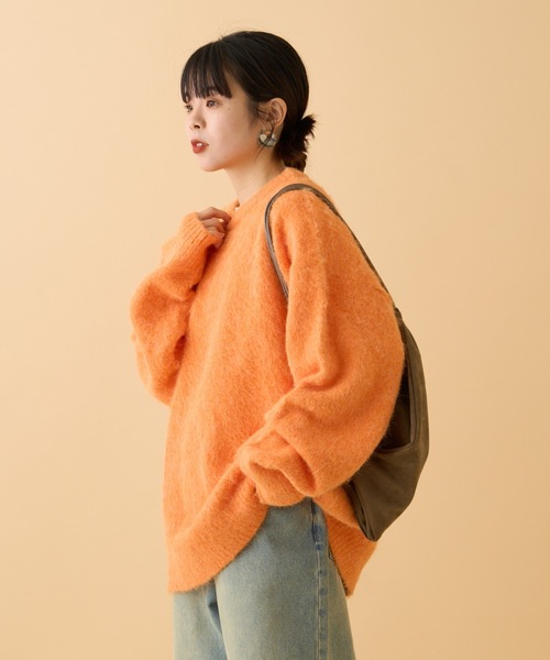 【セール】《10色展開》【WEB限定】シャギーオーバーサイズニット（ニット/セーター）｜CIAOPANIC TYPY（チャオパニックティピー）