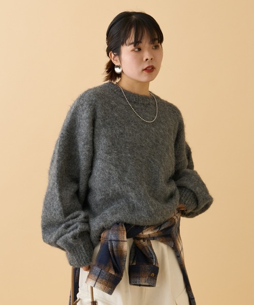 【セール】《10色展開》【WEB限定】シャギーオーバーサイズニット（ニット/セーター）｜CIAOPANIC TYPY（チャオパニックティピー）