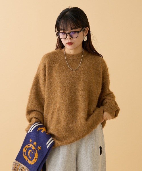 【セール】《10色展開》【WEB限定】シャギーオーバーサイズニット（ニット/セーター）｜CIAOPANIC TYPY（チャオパニックティピー）