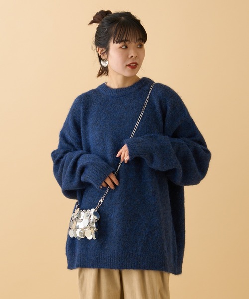 【セール】《10色展開》【WEB限定】シャギーオーバーサイズニット（ニット/セーター）｜CIAOPANIC TYPY（チャオパニックティピー）