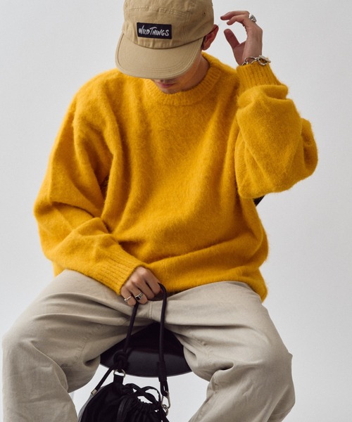 【セール】《10色展開》【WEB限定】シャギーオーバーサイズニット（ニット/セーター）｜CIAOPANIC TYPY（チャオパニックティピー）