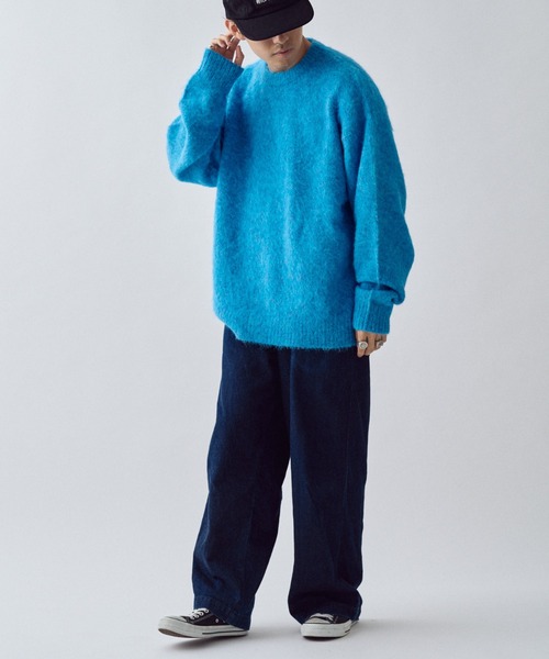 【セール】《10色展開》【WEB限定】シャギーオーバーサイズニット（ニット/セーター）｜CIAOPANIC TYPY（チャオパニックティピー）