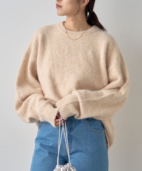 【セール】《10色展開》【WEB限定】シャギーオーバーサイズニット（ニット/セーター）｜CIAOPANIC TYPY（チャオパニックティピー）