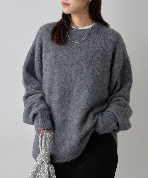 【セール】《10色展開》【WEB限定】シャギーオーバーサイズニット（ニット/セーター）｜CIAOPANIC TYPY（チャオパニックティピー）