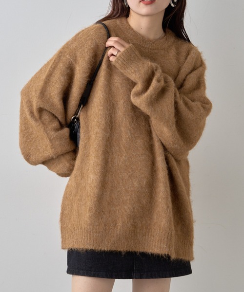 【セール】《10色展開》【WEB限定】シャギーオーバーサイズニット（ニット/セーター）｜CIAOPANIC TYPY（チャオパニックティピー）