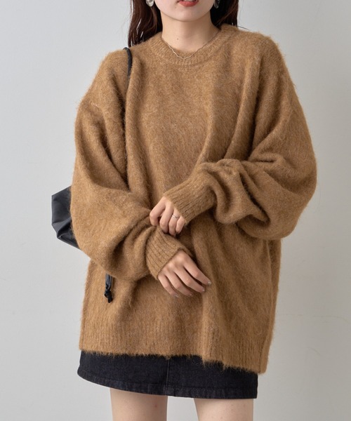 【セール】《10色展開》【WEB限定】シャギーオーバーサイズニット（ニット/セーター）｜CIAOPANIC TYPY（チャオパニックティピー）