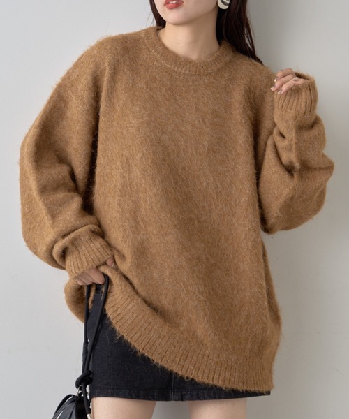 【セール】《10色展開》【WEB限定】シャギーオーバーサイズニット（ニット/セーター）｜CIAOPANIC TYPY（チャオパニックティピー）