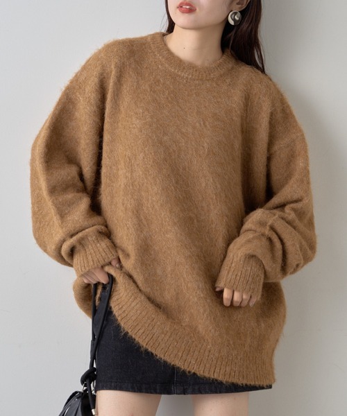 【セール】《10色展開》【WEB限定】シャギーオーバーサイズニット（ニット/セーター）｜CIAOPANIC TYPY（チャオパニックティピー）