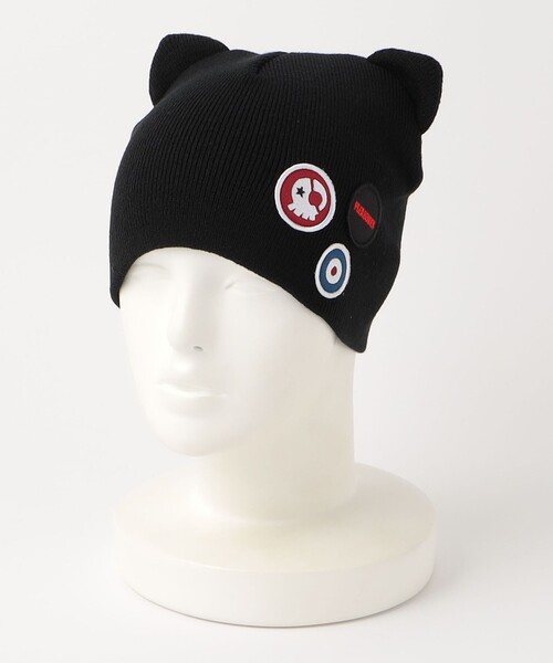 PLEASURES（プレジャー）の「＜PLEASURES × EVANGELION＞ キャット イヤー ビーニー（ニットキャップ/ビーニー・メンズ・ブラック・FREE）」の7枚目の写真