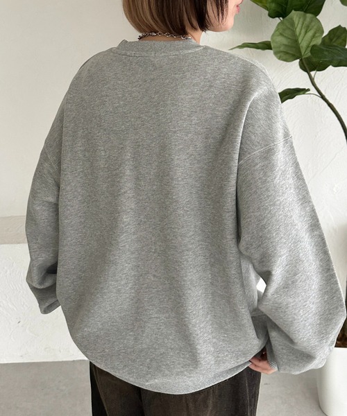 apres jour mignon(アプレジュールミニョン)の「アソートスウェット2【ZOZOTOWN限定アイテム】(スウェット・レディース・ナチュラル/杢グレー/グリーン/ダークブラウン/ボルドー/ネイビー・フリー/X-LARGE)」の9枚目の写真