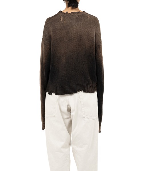 Maison MIHARA YASUHIRO(メゾンミハラヤスヒロ)の「Cat Jacquard Knit Sweater(ニット/セーター・レディース・ブラック・36/38)」の4枚目の写真