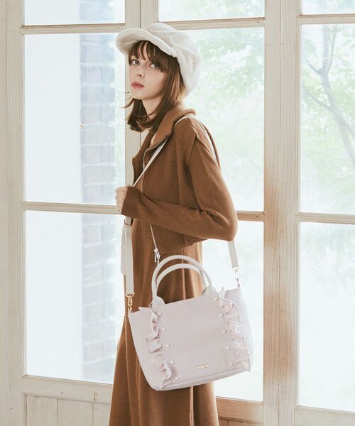 Maison de FLEUR（メゾンドフルール）の「2WayフリルトートMバッグ（トートバッグ・レディース・ピンク・FREE）」の20枚目の写真