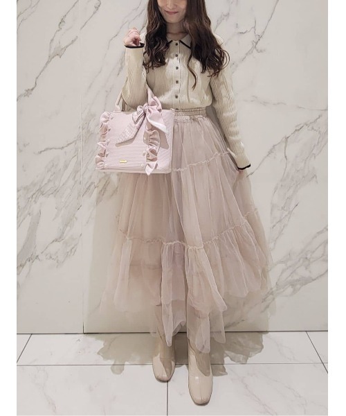 Maison de FLEUR（メゾンドフルール）の「2WayフリルトートMバッグ（トートバッグ・レディース・ピンク・FREE）」の18枚目の写真