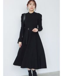 MERCURYDUO | ハイゲージフレアニットワンピース(ワンピース)