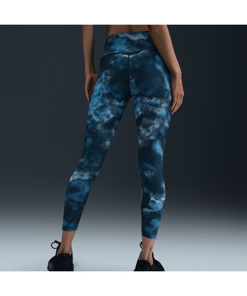 NIKE（ナイキ）の「ナイキ NIKE ナイキ  DF ワン HR AO 7/8 タイツ（タイツ/ストッキング・レディース・ブラック×ホワイト/ネイビー・S/M/L）」の4枚目の写真