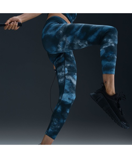 NIKE（ナイキ）の「ナイキ NIKE ナイキ  DF ワン HR AO 7/8 タイツ（タイツ/ストッキング・レディース・ブラック×ホワイト/ネイビー・S/M/L）」の5枚目の写真